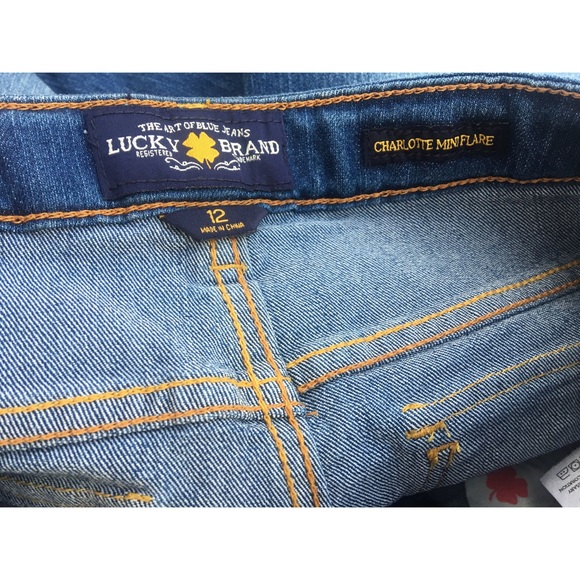 Girls size 12 flare Lucky brand jeans NWT - Picture 3 of 3